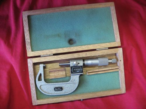 ~~~MACHINIST TOOL NSK  1-2 INCH MICROMETER .0001 GRADUATIONS, MILL,LATHE~~~