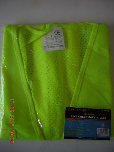 LIME COLOR SAFTEY VEST X-LARGE