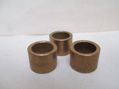 NEW NO NAME BRASS BRONZE BUSHING 3/8&#034; ID 1/2&#034; OD 3/8&#034; WIDTH &#034;LOT OF 3&#034;