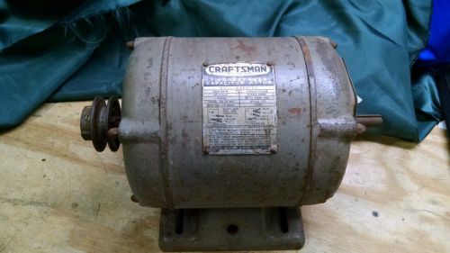 vintage Craftsman 1 HP dual shaft motor Model 113