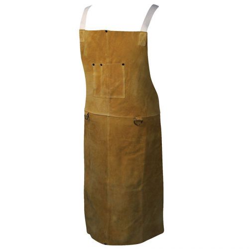 Caiman 3136 Welding Apron, Bib Style Welding Apparel, Boarhide-Pigskin, 42&#034; Long