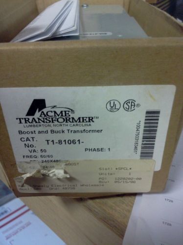 ACME GENERAL PURPOSE TRANSFORMER T1-81061