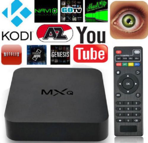 MXQ Android Quad-Core WiFi Kodi 1080P Smart set TV Box 1G/8GB XBMC Fully Loaded