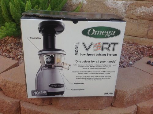 Omega Vertical Masticating Juicer Extractor VERT HD VRT350 Silver