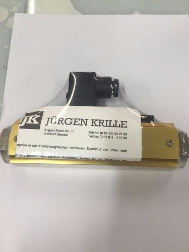 NEW!!  Flowmeter with Sensor, Jurgen Krille Maintal, BO-16-1/2MS, 16-l/min H20