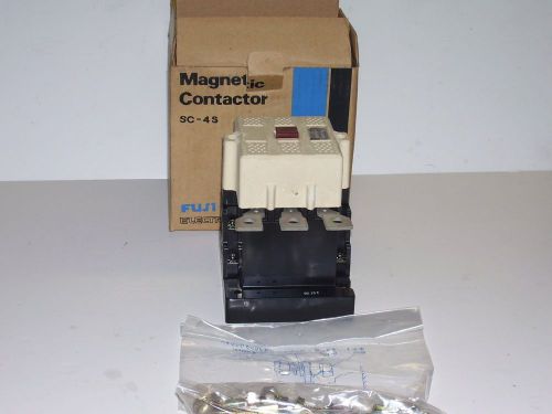 FUJI ELECTRIC MAGNETIC CONTACTOR SC-4S UNUSED IN BOX  100V 110 V  COIL