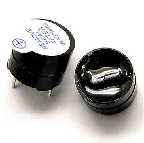 5V Active Buzzer Magnetic Long Continous Beep Tone Alarm Ringer 12*9.5MM 2Pcs