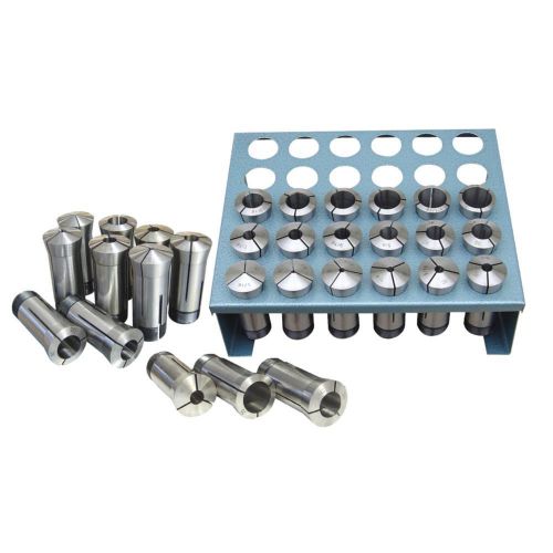 JET 650016 Premium 35-Piece 5-C Collet Set With Rack (1/32nd)