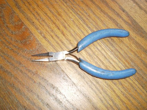 Excelta italy duck bill pliers style  smooth jaws &amp; foam rubber grips 4-1/2&#034; for sale