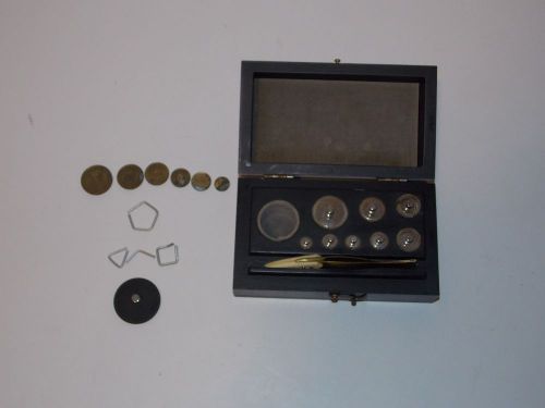 Vintage Christian Becker Scale Calibration Weight Set 1 Gram - 50 Gram