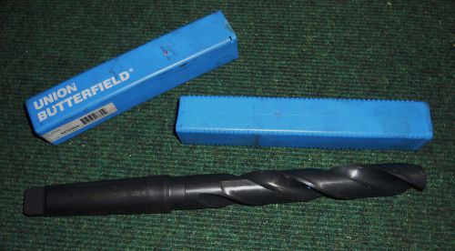 NOS UNION BUTTERFIELD TAPER SHANK DRILL 1-7/64&#034; #4MT HSS USA UB BIT