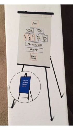 Lightweight Portable Quartet Tri-Lite 48ETL Presentation Flip Chart Holder Easel