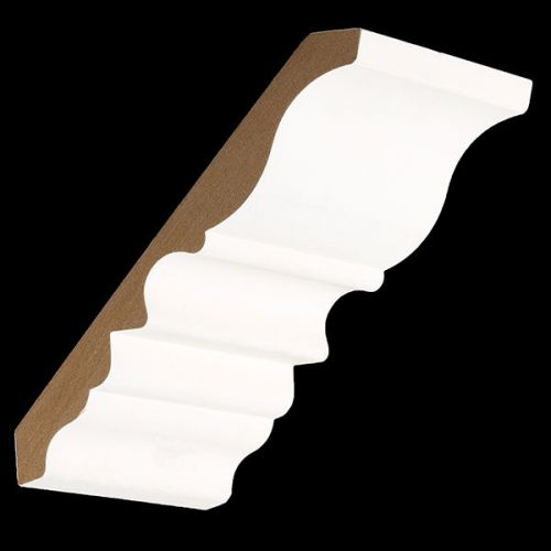 7&#034; inch ultra primed smooth mdf crown molding ceiling moulding trim - 8ft pieces for sale