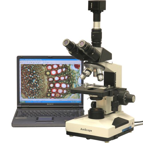 40X-2000X Lab Clinic Veterinary Trinocular Microscope with Digital Camera