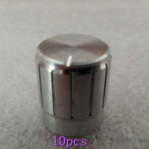 10pcs 15*17mm silver volume control rotary knobs knurled shaft potentiometer for sale