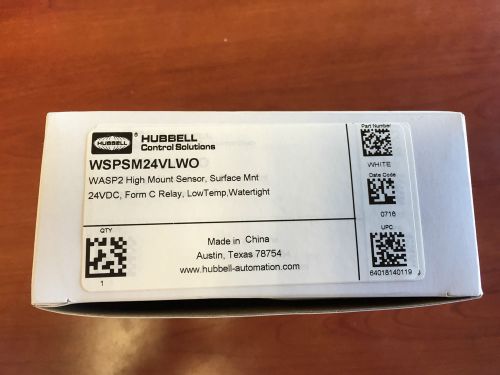 Hubbell WSPSM24VLWO Occupancy Sensor Dimming New In Box