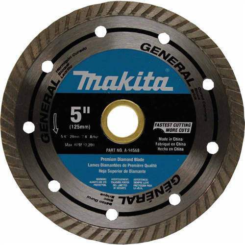 Makita A-94568 5-Inch Turbo Rim Diamond Masonry Blade