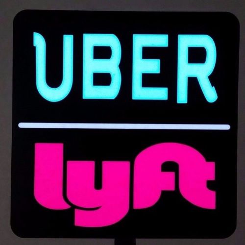 Uber lyft driver led el light glow sign 12v cigarette power new illuminated for sale