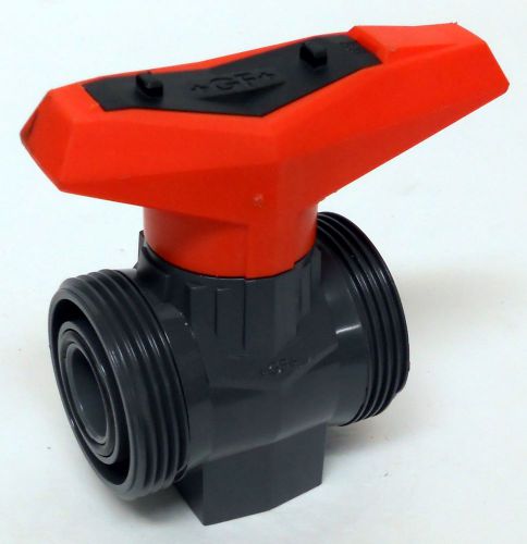 GF GEORG FISCHER TYPE 546 DN-20 PVC-U EPDM 90 DEGREE MANUAL TURN BALL VALVE