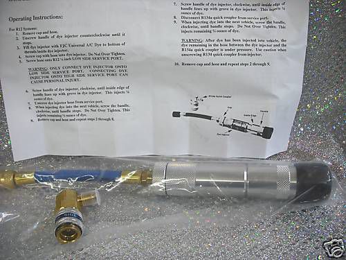 INJECTOR DYE Hand Turn 1/4- 1/2 oz. R12 &amp; R134a Coupler