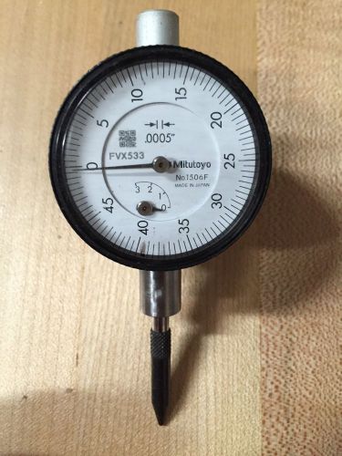 Mitutoyo 1506f Dial Indicator 0.0005&#034;