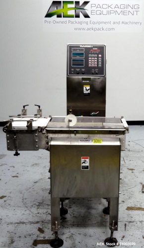 Used- Ramsey Icore Autocheck 8000 Checkweigher. Capable of speeds up to 200 feet