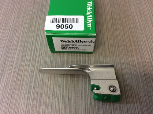 Welch Allyn 68060 #0 MIL F/O Laryngoscope Blade NEW 9050