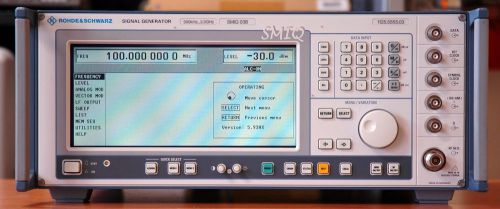 Rohde &amp; Schwarz (R&amp;S) SMIQ03B, Vector Signal Generator 300 kHz to 3.3 GHz