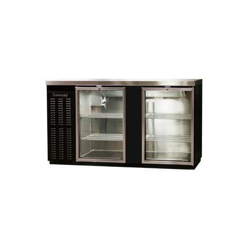 Continental refrigerator bbc69s-gd back bar cabinet, refrigerated for sale