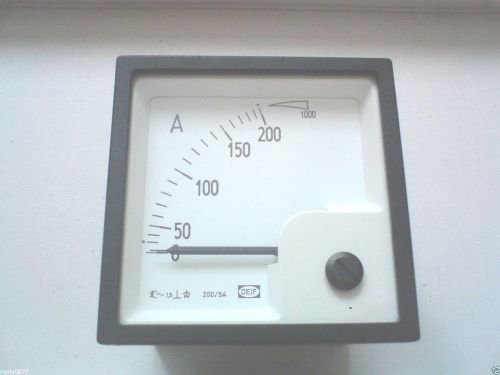 AMMETER EQ72-X 5/10A 200/5A Class 1,5 size 70x70x65mm