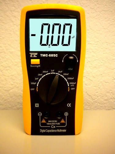 COMPUTER CAPACITOR METER TMC-685C CAPACITANCE METER, INDUSTRIAL METER, NEW