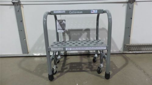 Cotterman 1002N1818A6E10B3C1P1 450 Lb Load Cap 2 Step Weld Steel Rolling Ladder