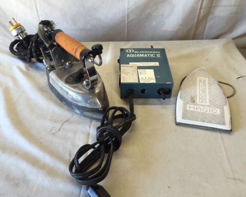 Sussman Aquamatic II Professional Steam Iron Teflon Cover Dressmaker Seamstress