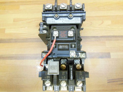 AB Allen Bradley 509-BOD size 1 nema 595-A 42185-800-1 starter