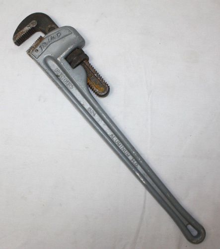 RIDGID NO. 824 HEAVY DUTY 24&#034; ALUMINUM PIPE WRENCH 24&#034;-600mm