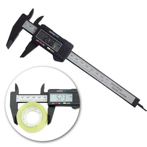 6inch 150mm electronic digital caliper ruler carbon fiber composite vernier for sale