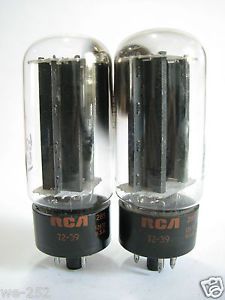 2 matched 1972 rca jan-5u4gb tubes - hickok tv7d tested@ 61/60, 62/61, min:40/40 for sale