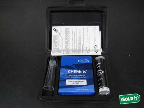 New complete chemetrics chemets 0-40ppb dissolved oxygen kit k7540 in case for sale