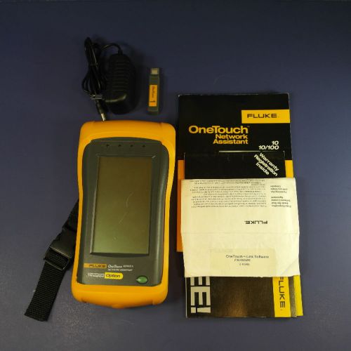 Fluke one touch series ii 10/100 pro network assistant - good condition, extras for sale