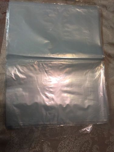 100 CLEAR 14 x 18 POLY BAGS 2 MIL PLASTIC FLAT OPEN TOP