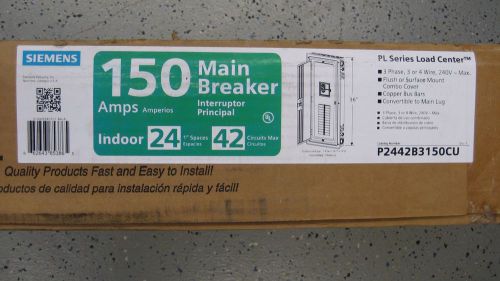 Siemens P2442B315OCU 150A Main 3Ph 240V Indoor  24-42 Circuits 3 or 4 Wire (X5)