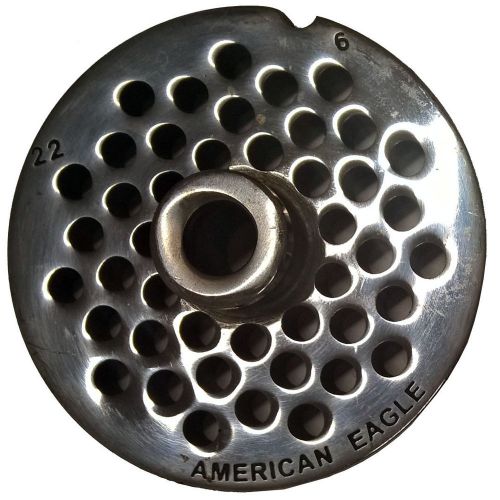 *NEW* AMERICAN EAGLE 1/4&#034; (6MM) #12 GRINDER PLATE STAINLESS STEEL AE-G12N/08-06