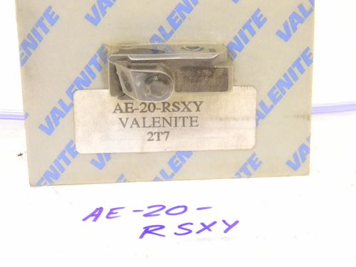 NEW SURPLUS VALENITE INDEXABLE INSERT CARTRIDGE PART# AE 20 RSXY