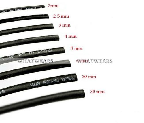 2mm Dia. Heat Shrinkable Tube Shrink Tubing 5M Color Black LJN