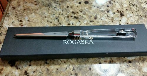 LETTER  OPENER  CRYSTAL BY ROGASKA MANAGER