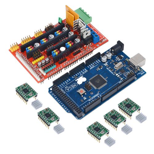 Top sale kit 5pcs 4988 driver + mega2560 r3 + 3d printer ramps 1.4 control board for sale