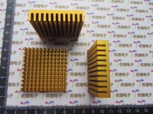 1PCS Golden 45*45*10MM Aluminum Heatsink Heat Sink Thermal Pad Transfer Blade