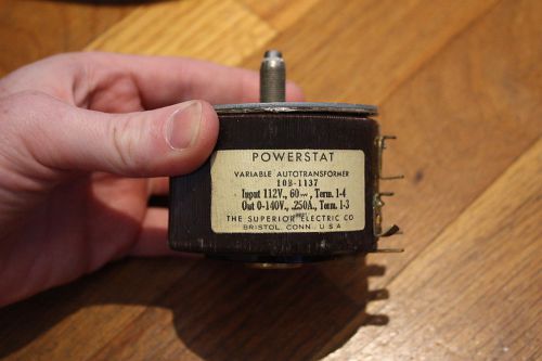 Powerstat Variable Autotransformer 10B-1137 16321