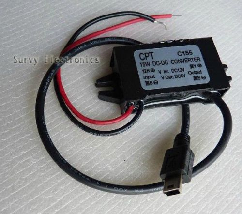 Mini USB Car 12V to 5V Power Supply Water Proof DC Step Down Converter DC 8-22V