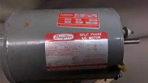 DAYTON 9k388b SPLIT PHASE 115v Motor 1/4HP 1725 RPM